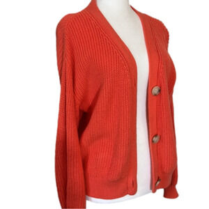LOFT 100% cotton pink cardigan